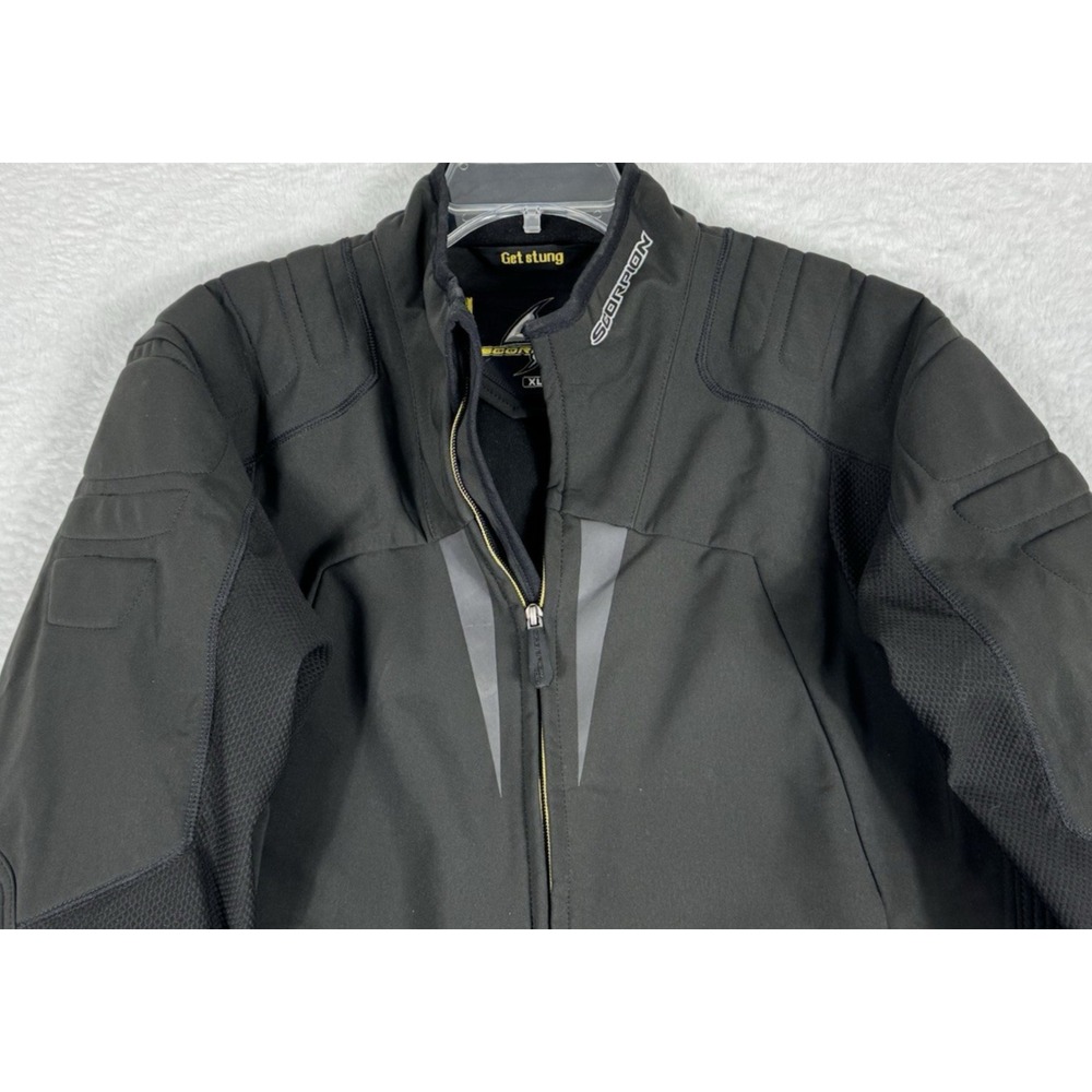 Scorpion EXO Motorcycle Jacket Mens XL Black All Season Armored Jacket